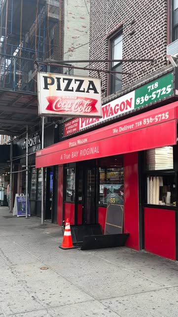 At Pizza Wagon: real pizzeria photos