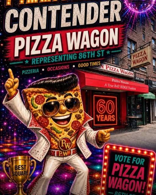 At Pizza Wagon: real pizzeria photos